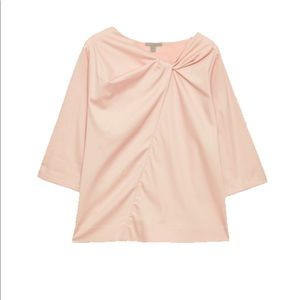 COS cotton front knot top